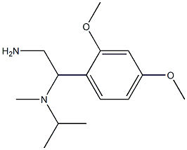 N-[2-amino-1-(2,4-dimethoxyphenyl)ethyl]-N-isopropyl-N-methylamine Struktur