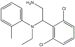 N-[2-amino-1-(2,6-dichlorophenyl)ethyl]-N-ethyl-2-methylaniline Structure