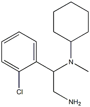 N-[2-amino-1-(2-chlorophenyl)ethyl]-N-methylcyclohexanamine Structure