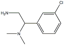 N-[2-amino-1-(3-chlorophenyl)ethyl]-N,N-dimethylamine Structure