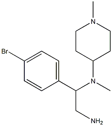 N-[2-amino-1-(4-bromophenyl)ethyl]-N-methyl-N-(1-methylpiperidin-4-yl)amine Structure