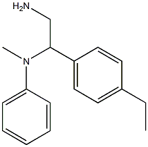 N-[2-amino-1-(4-ethylphenyl)ethyl]-N-methylaniline Structure