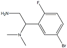 N-[2-amino-1-(5-bromo-2-fluorophenyl)ethyl]-N,N-dimethylamine Structure