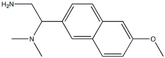 N-[2-amino-1-(6-methoxy-2-naphthyl)ethyl]-N,N-dimethylamine Struktur