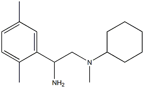 N-[2-amino-2-(2,5-dimethylphenyl)ethyl]-N-methylcyclohexanamine,,结构式