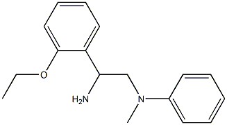 N-[2-amino-2-(2-ethoxyphenyl)ethyl]-N-methyl-N-phenylamine Struktur