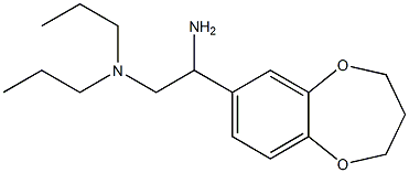 N-[2-amino-2-(3,4-dihydro-2H-1,5-benzodioxepin-7-yl)ethyl]-N,N-dipropylamine,,结构式