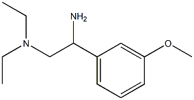 N-[2-amino-2-(3-methoxyphenyl)ethyl]-N,N-diethylamine Struktur