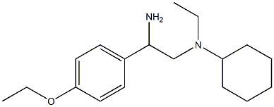 N-[2-amino-2-(4-ethoxyphenyl)ethyl]-N-ethylcyclohexanamine 结构式