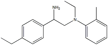 N-[2-amino-2-(4-ethylphenyl)ethyl]-N-ethyl-2-methylaniline Structure