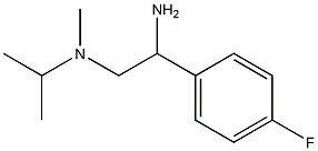 N-[2-amino-2-(4-fluorophenyl)ethyl]-N-isopropyl-N-methylamine 化学構造式