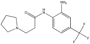 N-[2-amino-4-(trifluoromethyl)phenyl]-3-(pyrrolidin-1-yl)propanamide|