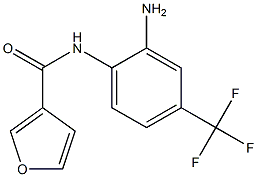 N-[2-amino-4-(trifluoromethyl)phenyl]-3-furamide Structure