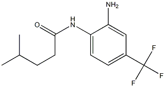 N-[2-amino-4-(trifluoromethyl)phenyl]-4-methylpentanamide,,结构式