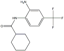 N-[2-amino-4-(trifluoromethyl)phenyl]cyclohexanecarboxamide Struktur