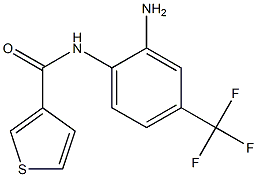 N-[2-amino-4-(trifluoromethyl)phenyl]thiophene-3-carboxamide Struktur