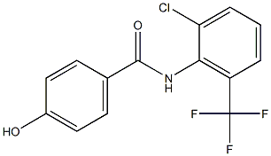 N-[2-chloro-6-(trifluoromethyl)phenyl]-4-hydroxybenzamide Structure