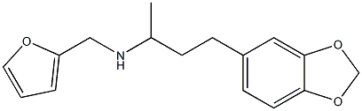 N-[3-(1,3-benzodioxol-5-yl)-1-methylpropyl]-N-(2-furylmethyl)amine Struktur