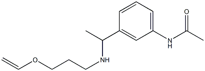 N-[3-(1-{[3-(ethenyloxy)propyl]amino}ethyl)phenyl]acetamide