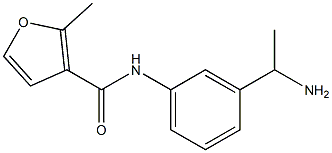 N-[3-(1-aminoethyl)phenyl]-2-methyl-3-furamide Struktur