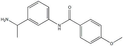 N-[3-(1-aminoethyl)phenyl]-4-methoxybenzamide Structure
