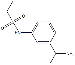 N-[3-(1-aminoethyl)phenyl]ethanesulfonamide Structure
