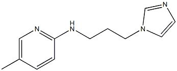 N-[3-(1H-imidazol-1-yl)propyl]-5-methylpyridin-2-amine 结构式