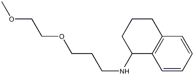 N-[3-(2-methoxyethoxy)propyl]-1,2,3,4-tetrahydronaphthalen-1-amine,,结构式