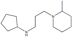 N-[3-(2-methylpiperidin-1-yl)propyl]cyclopentanamine Structure