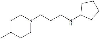 N-[3-(4-methylpiperidin-1-yl)propyl]cyclopentanamine