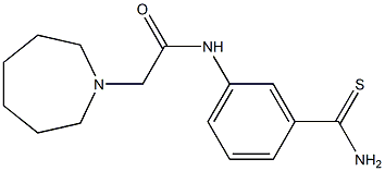N-[3-(aminocarbonothioyl)phenyl]-2-azepan-1-ylacetamide Structure