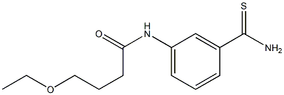 N-[3-(aminocarbonothioyl)phenyl]-4-ethoxybutanamide Structure