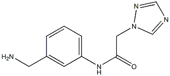 N-[3-(aminomethyl)phenyl]-2-(1H-1,2,4-triazol-1-yl)acetamide 结构式