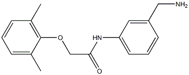 N-[3-(aminomethyl)phenyl]-2-(2,6-dimethylphenoxy)acetamide Structure