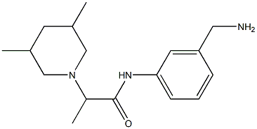  N-[3-(aminomethyl)phenyl]-2-(3,5-dimethylpiperidin-1-yl)propanamide