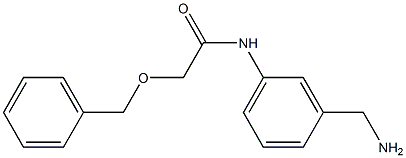 N-[3-(aminomethyl)phenyl]-2-(benzyloxy)acetamide Structure