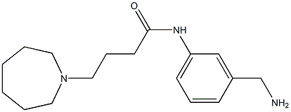 N-[3-(aminomethyl)phenyl]-4-azepan-1-ylbutanamide Structure