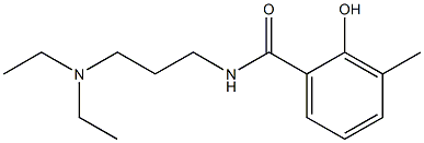 N-[3-(diethylamino)propyl]-2-hydroxy-3-methylbenzamide,,结构式