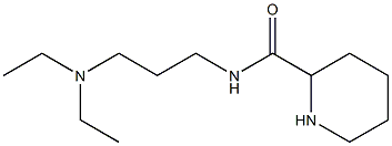 N-[3-(diethylamino)propyl]piperidine-2-carboxamide 化学構造式