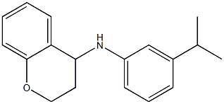 N-[3-(propan-2-yl)phenyl]-3,4-dihydro-2H-1-benzopyran-4-amine 化学構造式