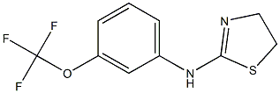 N-[3-(trifluoromethoxy)phenyl]-4,5-dihydro-1,3-thiazol-2-amine 结构式