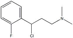 N-[3-chloro-3-(2-fluorophenyl)propyl]-N,N-dimethylamine Structure