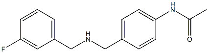 N-[4-({[(3-fluorophenyl)methyl]amino}methyl)phenyl]acetamide Structure