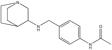 N-[4-({1-azabicyclo[2.2.2]octan-3-ylamino}methyl)phenyl]acetamide Struktur