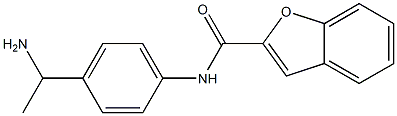 N-[4-(1-aminoethyl)phenyl]-1-benzofuran-2-carboxamide 结构式