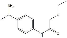 N-[4-(1-aminoethyl)phenyl]-2-ethoxyacetamide Structure