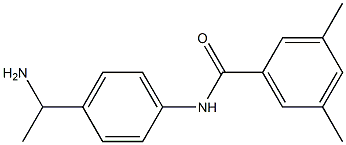 N-[4-(1-aminoethyl)phenyl]-3,5-dimethylbenzamide,,结构式