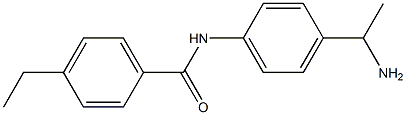 N-[4-(1-aminoethyl)phenyl]-4-ethylbenzamide Struktur