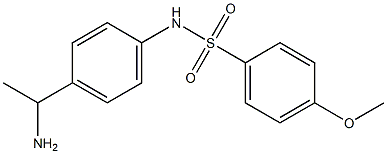 N-[4-(1-aminoethyl)phenyl]-4-methoxybenzene-1-sulfonamide Structure