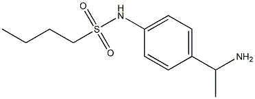 N-[4-(1-aminoethyl)phenyl]butane-1-sulfonamide 化学構造式
